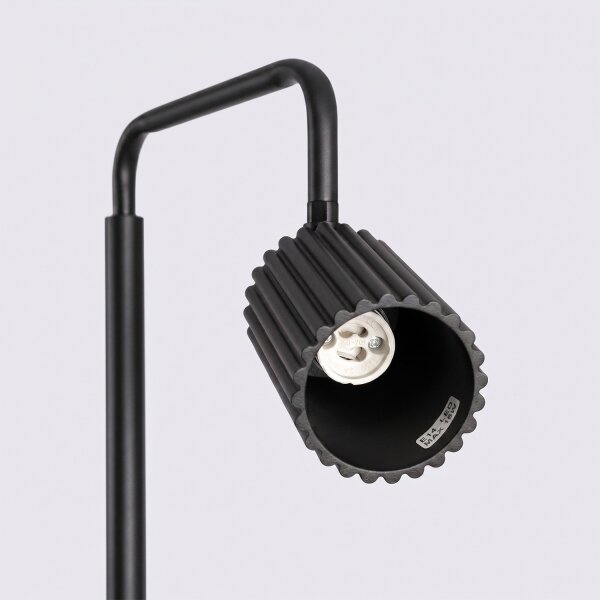 Sollux SL.2015 - Stojacia lampa KARBON 1xGU10/10W/230V čierna
