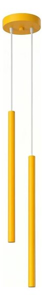 Sollux SL.2138 - Závesný luster PASTELO na lanku 2xG9/8W/230V žltá