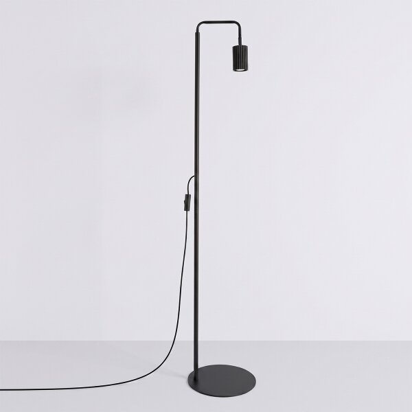 Sollux SL.2015 - Stojacia lampa KARBON 1xGU10/10W/230V čierna