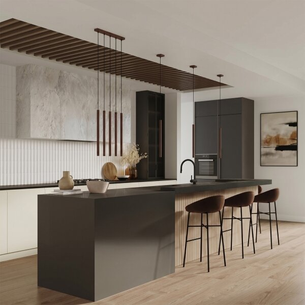 Sollux SL.2145 - Luster na lanku PASTELO 1xG9/8W/230V hnedá