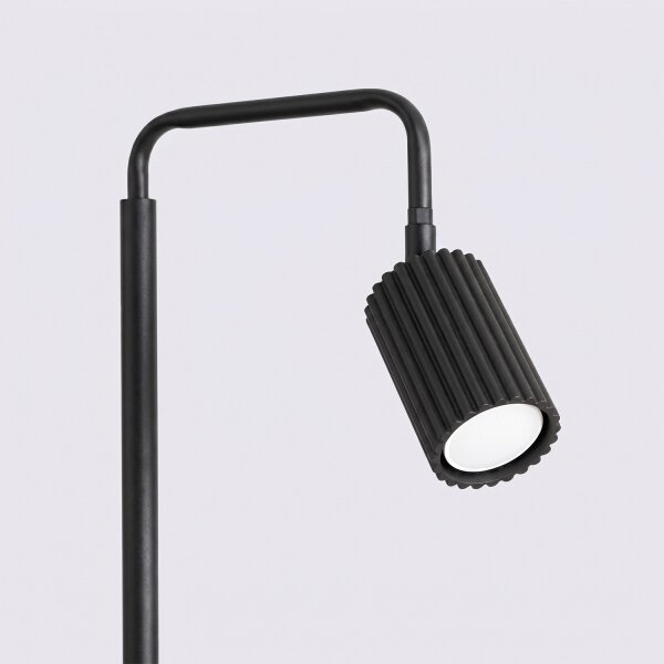 Sollux SL.2015 - Stojacia lampa KARBON 1xGU10/10W/230V čierna