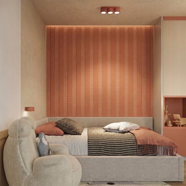 Sollux SL.2616 - Nástenné svietidlo AURA 1xGX53/10W/230V oranžové