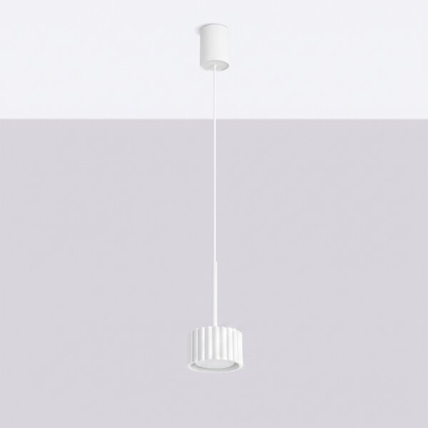 Sollux SL.2676 - Luster na lanku AURA 1xGX53/10W/230V biela
