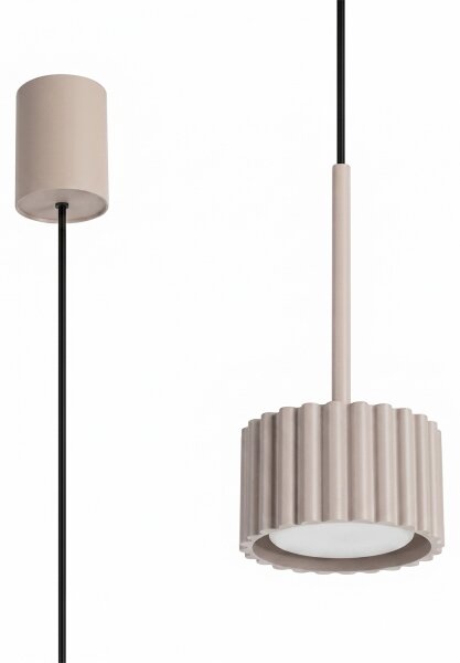 Sollux SL.2683 - Závesný luster na lanku AURA 1xGX53/10W/230V taupe