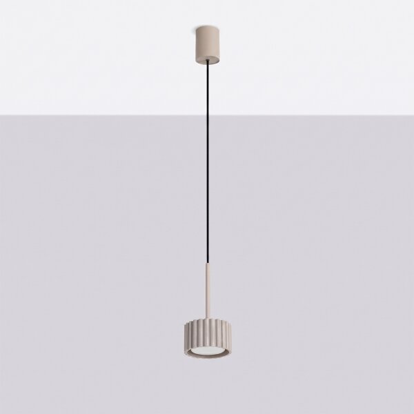 Sollux SL.2683 - Závesný luster na lanku AURA 1xGX53/10W/230V taupe