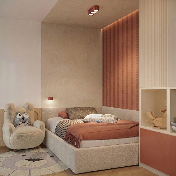 Sollux SL.2616 - Nástenné svietidlo AURA 1xGX53/10W/230V oranžové
