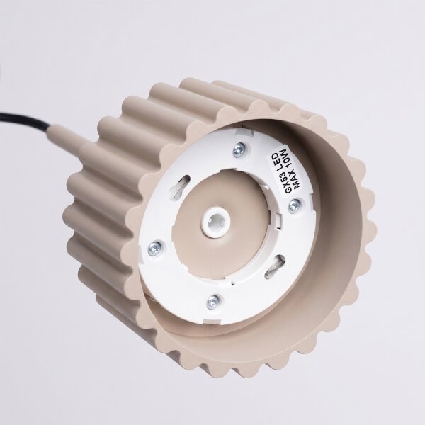 Sollux SL.2683 - Závesný luster na lanku AURA 1xGX53/10W/230V taupe