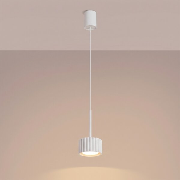 Sollux SL.2676 - Luster na lanku AURA 1xGX53/10W/230V biela