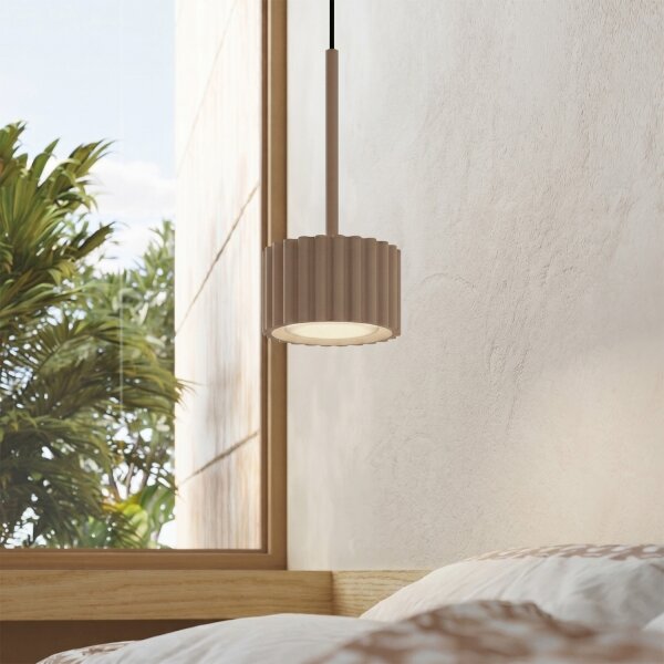Sollux SL.2683 - Závesný luster na lanku AURA 1xGX53/10W/230V taupe