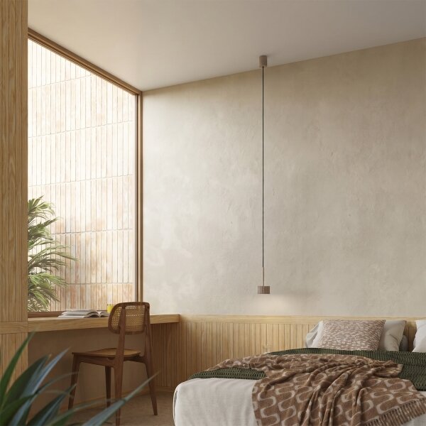 Sollux SL.2683 - Závesný luster na lanku AURA 1xGX53/10W/230V taupe