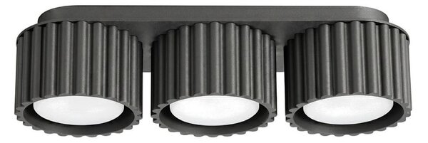 Sollux SL.2629 - Bodové svietidlo AURA 3xGX53/10W/230V čierne