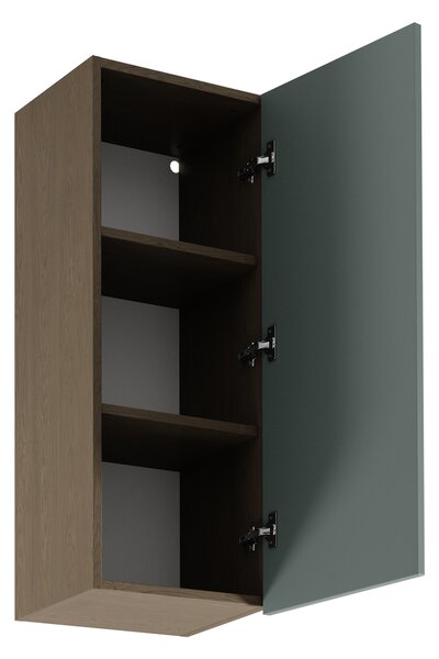 Vysoká horná kuchynská skrinka SALERNO - šírka 40 cm, baltic storm / zelená