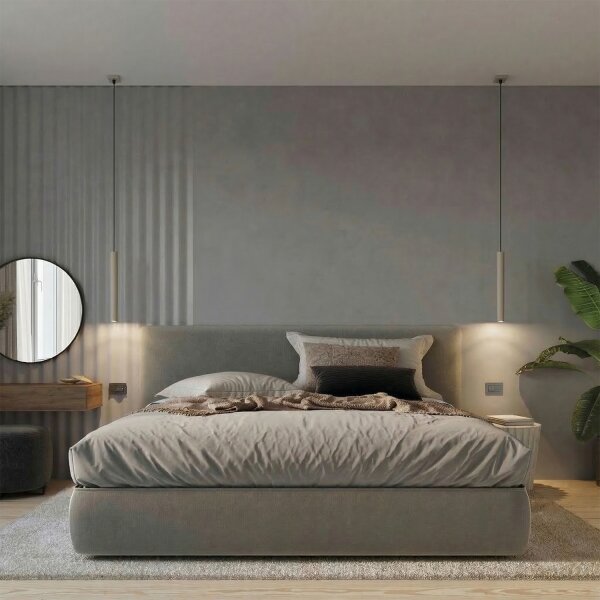 Sollux SL.2117 - Závesné svietidlo na lanku PASTELO 1xG9/8W/230V taupe