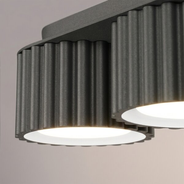 Sollux SL.2629 - Bodové svietidlo AURA 3xGX53/10W/230V čierne