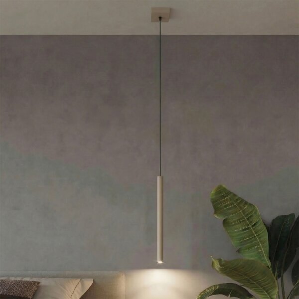 Sollux SL.2117 - Závesné svietidlo na lanku PASTELO 1xG9/8W/230V taupe