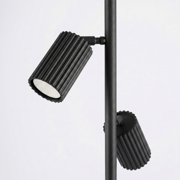 Sollux SL.2016 - Stojacia lampa KARBON 3xGU10/10W/230V čierna