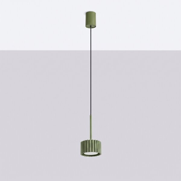 Sollux SL.2679 - Luster na lanku AURA 1xGX53/10W/230V zelená