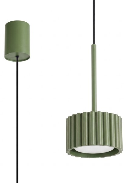 Sollux SL.2679 - Luster na lanku AURA 1xGX53/10W/230V zelená