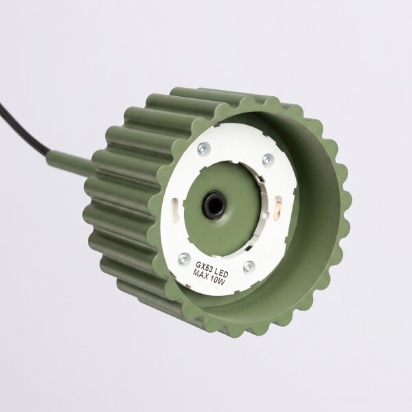 Sollux SL.2679 - Luster na lanku AURA 1xGX53/10W/230V zelená