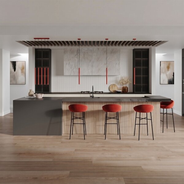 Sollux SL.2141 - Závesný luster na lanku PASTELO 1xG9/8W/230V červená
