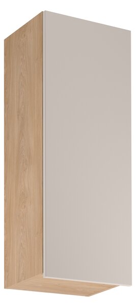 Vysoká horná kuchynská skrinka SALERNO - šírka 40 cm, dub / béžová