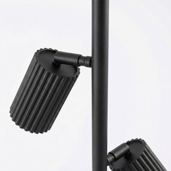 Sollux SL.2016 - Stojacia lampa KARBON 3xGU10/10W/230V čierna