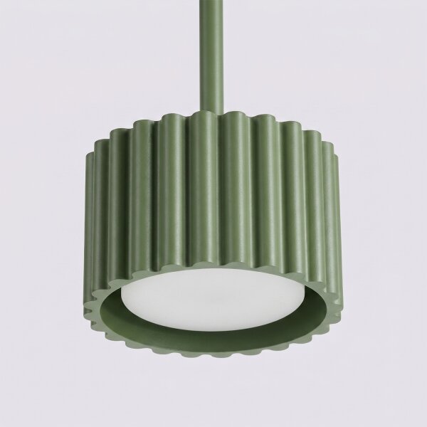 Sollux SL.2679 - Luster na lanku AURA 1xGX53/10W/230V zelená