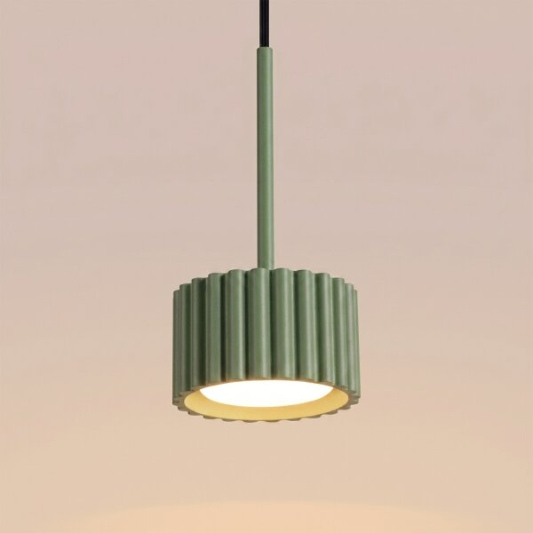 Sollux SL.2679 - Luster na lanku AURA 1xGX53/10W/230V zelená