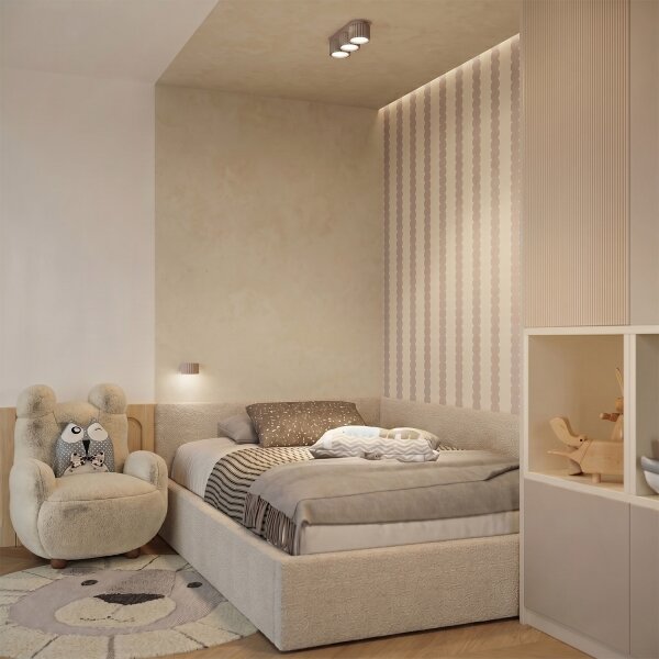 Sollux SL.2619 - Nástenné svietidlo AURA 1xGX53/10W/230V taupe