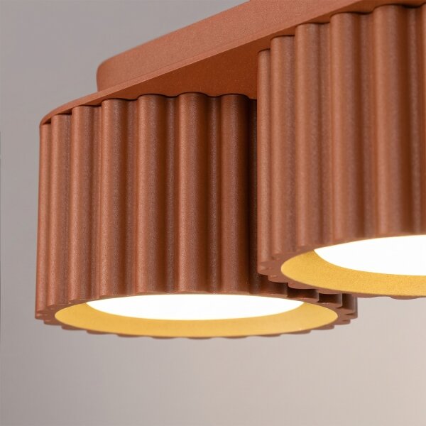 Sollux SL.2632 - Bodové svietidlo AURA 3xGX53/10W/230V oranžové