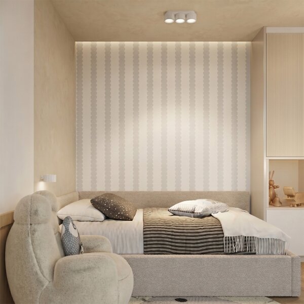 Sollux SL.2612 - Nástenné svietidlo AURA 1xGX53/10W/230V biela