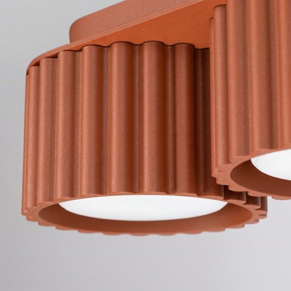 Sollux SL.2632 - Bodové svietidlo AURA 3xGX53/10W/230V oranžové