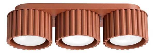 Sollux SL.2632 - Bodové svietidlo AURA 3xGX53/10W/230V oranžové