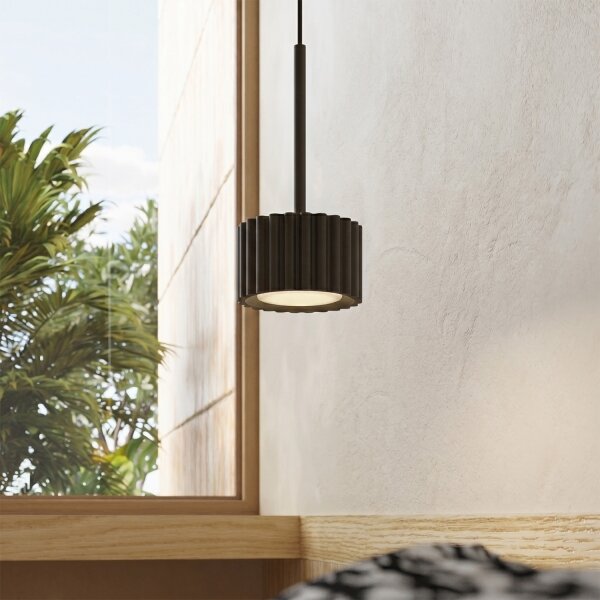 Sollux SL.2677 - Závesné svietidlo na lanku AURA 1xGX53/10W/230V čierna