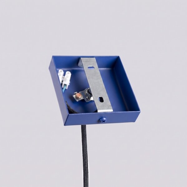 Sollux SL.2125 - Závesné svietidlo PASTELO na lanku 1xG9/8W/230V modrá