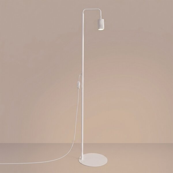Sollux SL.2013 - Stojacia lampa KARBON 1xGU10/10W/230V biela