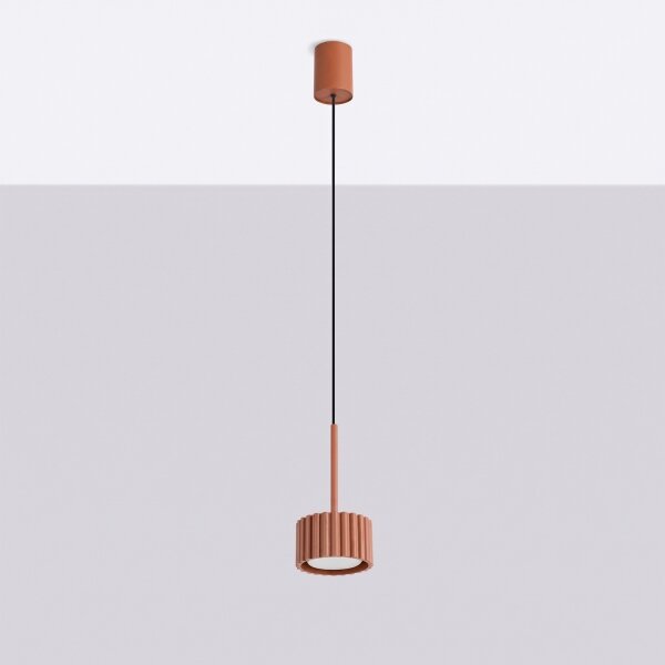 Sollux SL.2680 - Luster na lanku AURA 1xGX53/10W/230V červený