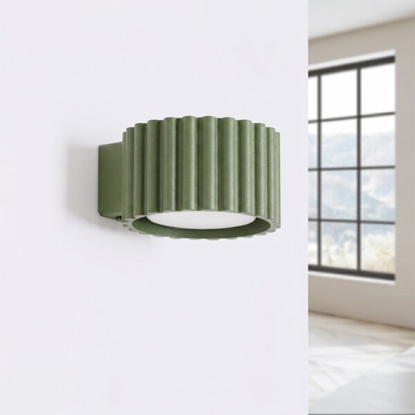Sollux SL.2615 - Nástenné svietidlo AURA 1xGX53/10W/230V zelené