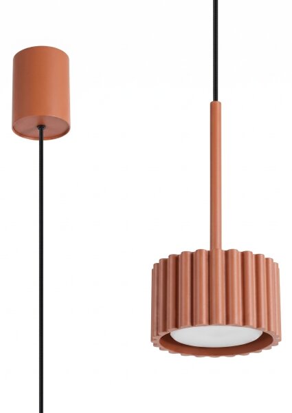 Sollux SL.2680 - Luster na lanku AURA 1xGX53/10W/230V červený