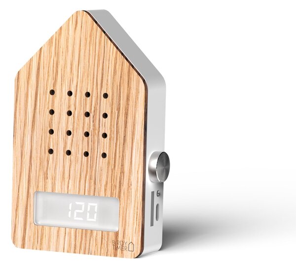 Časovač s vtáčím spevom BirdyTimer Oak Wood