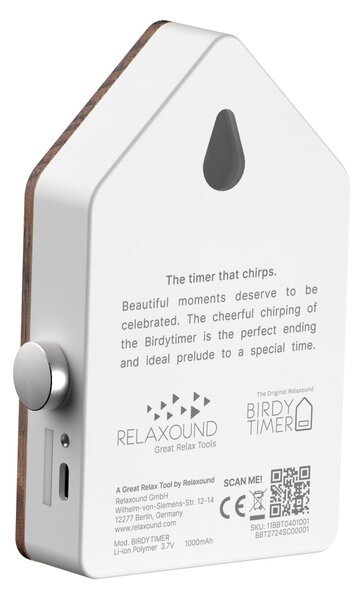 Časovač s vtáčím spevom BirdyTimer Oak Wood