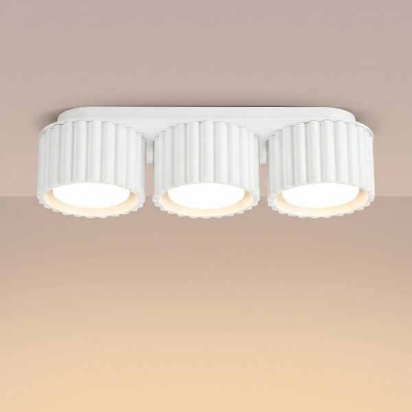 Sollux SL.2628 - Bodové svietidlo AURA 3xGX53/10W/230V biele