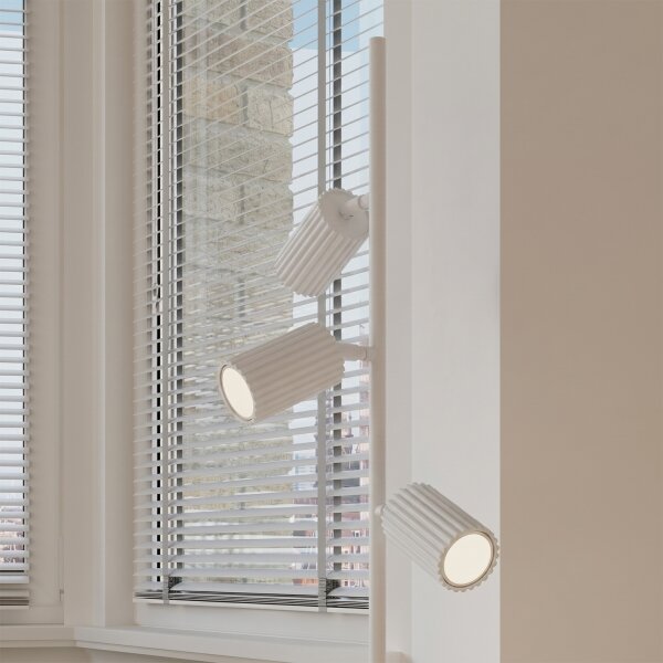 Sollux SL.2014 - Stojacia lampa KARBON 3xGU10/10W/230V biela