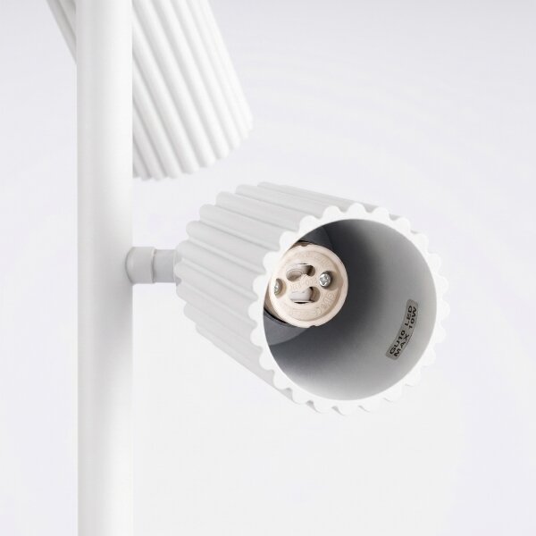 Sollux SL.2014 - Stojacia lampa KARBON 3xGU10/10W/230V biela