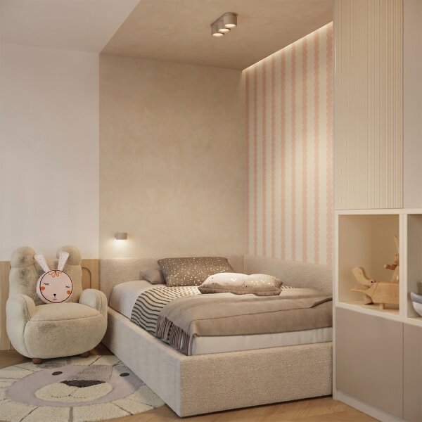 Sollux SL.2445 - Nástenné svietidlo MODO 1xGX53/10W/230V taupe