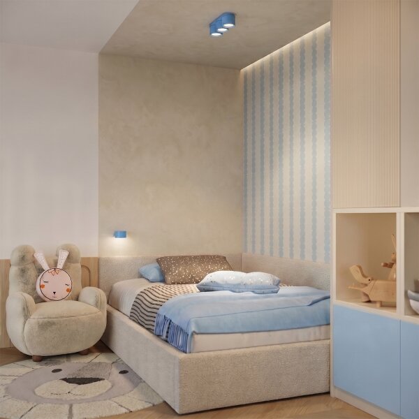 Sollux SL.2485 - Nástenné svietidlo MODO 1xGX53/10W/230V modré