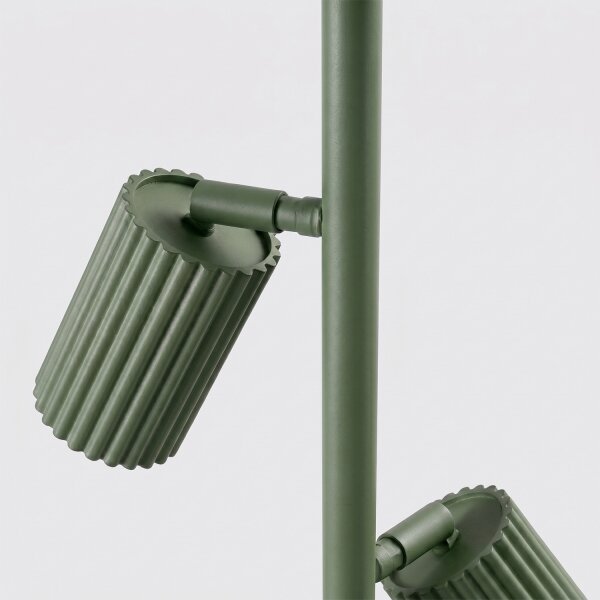 Sollux SL.2026 - Stojacia lampa KARBON 3xGU10/10W/230V zelená