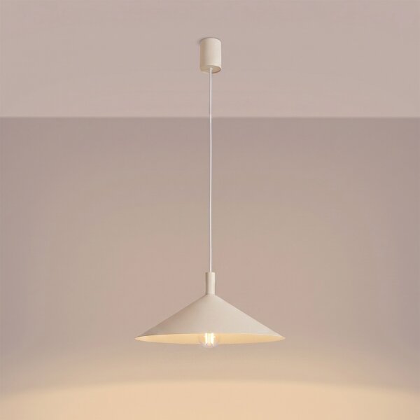 Sollux SL.2539 - Luster na lanku NOX 1xE27/15W/230V krémový