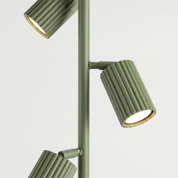 Sollux SL.2026 - Stojacia lampa KARBON 3xGU10/10W/230V zelená
