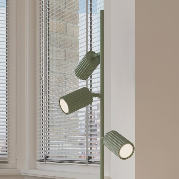 Sollux SL.2026 - Stojacia lampa KARBON 3xGU10/10W/230V zelená